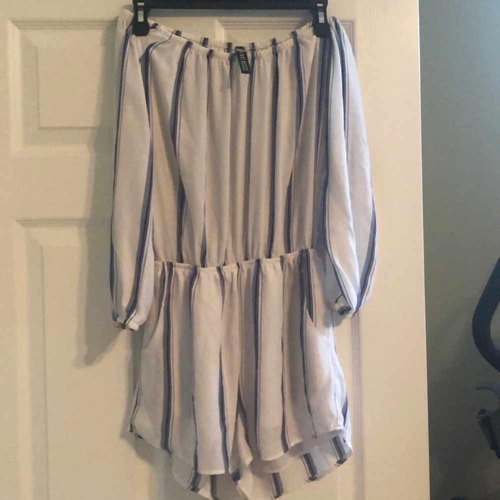 Striped romper